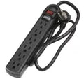 Regleta 6 tomas conector curvo 15A 110V negro Eagle 1135-BK