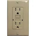 Tomacorriente doble 15A 110V UL GFCI con indicador de vida marfil Eagle TST15-V