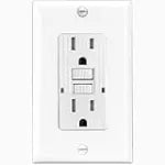 Tomacorriente doble 15A 110V UL GFCI con indicador de vida blanco Eagle TST15-W