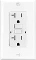 Tomacorriente doble 20A 110V UL GFCI con indicador de vida blanco Eagle TST20-W