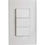 Interruptor triple 16A 110V blanco T&J Eagle 8005S-W