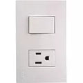 Tomacorriente e interruptor 16A 110V blanco T&J Eagle 8006S-W