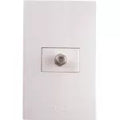 Conector para TV coaxial blanco T&J Eagle 8007-W