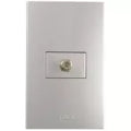 Conector para TV coaxial plata T&J Eagle 8007-PL