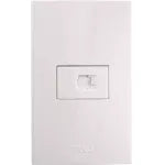 Conector para telefono RJ11 blanco T&J Eagle 8008-W