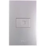 Conector para telefono RJ11 plata T&J Eagle 8008-PL