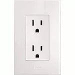 Tomacorriente doble 16A 110V TR blanca T&J Eagle 8031-W