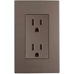 Tomacorriente doble 16A 110V TR negro T&J Eagle 8031-BK