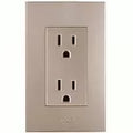 Tomacorriente doble 16A 110V TR champagne T&J Eagle 8031-CH
