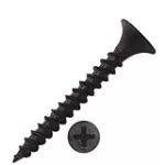 Tornillo gypsum punta corriente rosca fina 6" x 1-1/4" en tira negro (50 por tira)