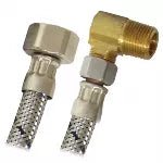 Tubo de abasto para lavaplatos 1/2" FIP x codo 3/8" MIP 150 cm Coflex AV-A150