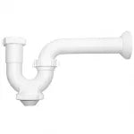 Sifon para lavatorio / fregadero 31 y 38 mm (1-1/4" y 1-1/2") con registro plastico de pared Coflex P-B9000