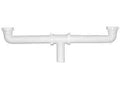 Sifon para fregadero doble 38 mm (1-1/2") plastico de pared Coflex P-B9005