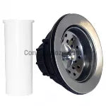 Desagüe para fregadero 4-1/2" con coleta plástica y anillo de acero inoxidable Coflex PH-050