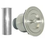 Desagüe para fregadero 4-1/2" de acero Inoxidable con tapa evita olores Coflex PH-600