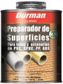Preparador superficie PVC-CPVC 1/4 galon Durman 2034727