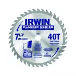 Disco sierra corte fino 7-1/4" 40T Irwin 15230LA