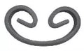 Rizo platina para hierro forjado 120 mm (ancho) x 70 mm (largo) 01.009