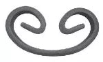 Rizo platina para hierro forjado 120 mm (ancho) x 70 mm (largo) 01.009