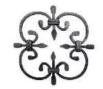 Roseta para hierro forjado 250 mm (ancho) x 250 mm (largo) 03.003