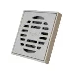 Drenaje cuadrado 10 cm plastica con rejilla salida de 50 mm (2") gris Coflex PC-160