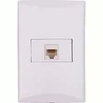 Conector para computo RJ45 CAT6 blanco Plata Eagle 1015-W