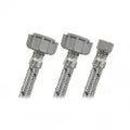 Tubo de abasto en T de acero para lavatorio 1/2" AM x 1/2" AM x 3/8" COMP 55 cm Coflex EAL-V55