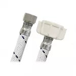 Tubo de abasto de vinil para constructor blanco 3/8" COMP x 7/8" AM 40 cm (16") Coflex CVSB-B16