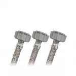 Tubo de abasto en T de vinil para lavatorio 1/2" AM x 1/2" AM x 1/2" AM 55 cm Coflex VL-T55