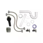 Paquete para instalacion de lavatorio con llave de control vinil Coflex PSV-B001
