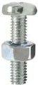 Tornillo estufa redondo 1/4 X 1 con tuerca (10 por paquete)