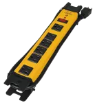 Regleta de uso rudo 6 tomas con supresor 1200J 15A 125V amarilla Volteck MUL-612X / 48186