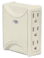 Multicontacto 6 tomas aterrizado lateral 15A 127V blanco Volteck MUL-630 / 46807