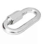 Gancho mosqueton con seguro roscado de acero 3/16" x 2” (300 kg) Fiero BSE-3/16 / 44021
