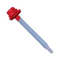 Tornillo techo punta broca 1/4 x 2 rojo (100 por paquete)