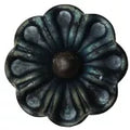 Flor decorativa con esfera para hierro forjado 95 mm 14.008