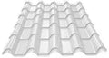 Lamina techo policarbonato tipo teja Colonial 0.80 mm x 1.05 x 1.91 metros Metalco