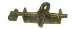 Picaporte de pin soldable galvanizado 1/2" x 7" de agarre Curvo Grossor 104600