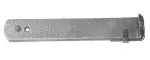 Aldaba soldable reforzada gofrada plata 8 x 1-1/2 x 1/8" Grossor 7100100