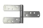 Bisagra soldable T24 gofrada plata 12-1/2" x 4-3/4" con 3 aletas Grossor 7102600