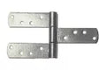 Bisagra soldable T24 gofrada plata 9-1/2" x 4" con 3 aletas Grossor 7102700