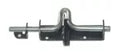 Picaporte de pin soldable gofrado plata 1/2" x 9-1/4" con agarre curvo Grossor 7104800