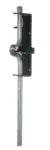 Picaporte al piso soldable gofrado plata 12-1/4" Grossor 7105000