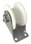 Rodin al piso para tubo redondo 3/4" a 1" gofrado plata 350 libras nylon Grossor 7105235
