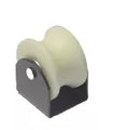 Rodin al piso para tubo redondo 1-1/2" a 1-1/4" gofrado plata 550 libras nylon Grossor 7105245
