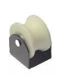 Rodin al piso para tubo redondo 1-1/2" a 1-1/4" gofrado plata 550 libras nylon Grossor 7105245