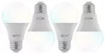 Bombillo inteligente LED E27 A19 CCT 110V WiFi Nexxt NHB-W110-4PK (4 por paquete)