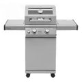 Parrilla BBQ acero inoxidable 2 quemadores 24000 BTU Mesa 200 Monument 14633