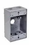 Caja EMT rectangular de uso pesado para intemperie 5 huecos 1/2"