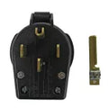 Enchufe 4 polos 50A 125-250V 4W negro Eagle 21